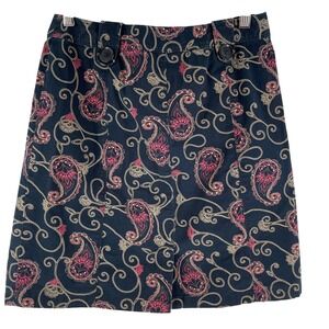 Harolds Paisley Skirt Women's 4 Western Equestrian Old Money Old Money